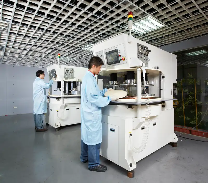 鑽石基板精密研磨拋光實際操作照片
